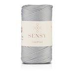 SENSY 3 Mm - 250 gr Polyester Makrome Ipi Açık Gri 120 M Polyester Makrome Ip Supla Ip Ve Çanta Ipliği