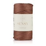 SENSY 3 Mm - 250 gr Polyester Makrome Ipi Bakır 120 M Polyester Makrome Ip Supla Ip Ve Çanta Ipliği