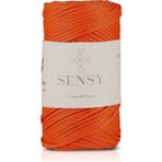 Sensy Polyester Makrome Ip 3 mm 250 Gram Makrome Ipi 120 Metre Supla Ip ve Çanta Ipliği - Portakal