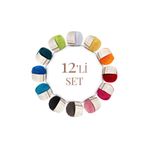 Sensy Premium 12 Adet 50 gr Baby Cotton Amigurumi ve Punch (Panç) Ipi Set3