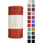 Sensy Premium 1,5 mm 100 gr Polyester Makrome Ipi 150 M Supla Ip ve Çanta Ipliği Makrame Ip - Kiremit