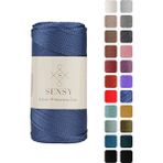 Sensy Premium 1,5 mm 100 gr Polyester Makrome Ipi 150 M Supla Ip ve Çanta Ipliği Makrame Ip - Kot Mavisi