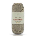 SENSY Premium 1,5 mm Sparkle Simli Polyester Makrome İpi 150 Gr Supla İpi ve Çanta İpi Polyester İpliği Vizon