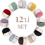 Sensy Premium Amigurumi Ipi Punch (Panç) Baby Soft Cotton 50 gr 12'li Örgü Ip Set5
