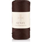Sensy Premium Polyester Makrome Ipi 2 mm 200 gr - Kahverengi