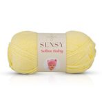 Sensy Premium Softee Baby El Örgü Ipi Elit Baby Hırka Kazak Ip Atkı Patik Bebek Battaniye Ipi (Limon)
