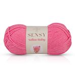 Sensy Premium Softee Baby El Örgü Ipi Elit Baby Hırka Kazak Ip Atkı Patik Bebek Battaniye Ipi (Pembe)