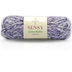 Sensy Premium Softee Raffia Yumuşak Kağıt Ip Rafya Ipi Tığ Ipi Çanta Ipi El Örgü Ipi Hobi Ipi - Mor Batik