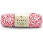 Sensy Premium Softee Raffia Yumuşak Kağıt Ip Rafya Ipi Tığ Ipi Çanta Ipi El Örgü Ipi Hobi Ipi - Pembe Batik
