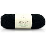 Sensy Premium Softee Raffia Yumuşak Kağıt Ip Rafya Ipi Tığ Ipi Çanta Ipi El Örgü Ipi Hobi Ipi - Siyah