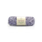 SENSY Premium Yumuşak Ebruli Kağıt İp Çok Renkli Rafya İp El Örgü İpi Mor Batik Softee Raffia