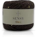 Sensy Shine Pullu Örgü Ipi - Kahverengi