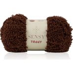 Sensy Teddy El Örgü İpi Micro Polyester Kahverengi Renk Hırka Kazak Atkı İpliği 100 gram