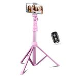 Sensyne 62 inç Telefon Tripod ve Selfie Çubuğu, Kablosuz Uzaktan Kumanda ve Telefon Tutuculu Uzatılabilir Cep Telefonu Tripod Standı, iPhone Android Telefon, Kamera ile Uyumlu