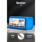 Sentar 1s 3200MAH Robot Süpürge Bataryası - Maksimum Ömür, Güvenli Şarj Koruması - 3200mAh Kapasite