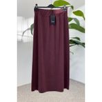 Sentez 5461 Yanı Nervürlü Etek - Bordo - S - M