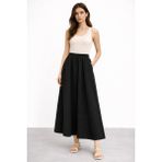 Sentez 5479 Ely Beli Lastikli Etek - Siyah - M - L