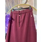 Sentez Elenna Çan Etek - 40 - 01-Bordo