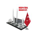 Sentez Masa Üstü İsimlik Sevgiliye Hediye Elit Kristal Masa Isimliği Ve Masa Bayrağı