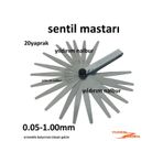 Sentil Mastarı Sibop Ayar Mastarı 20 Yaprak 0.05-1.00