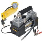 Sentinel 42649889 Hava Kompresörü Çift Pistonlu Metal Gövde 12V Araçlar İçin Uyumlu