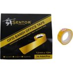 Sentor 12 mm x 10 mt 36 Adet Ofis Büro Bandı