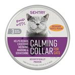 SENTRY PET Care Sentry Kediler için Sakinleştirici Yaka, Uzun Ömürlü Feromon Yaka Kedileri 30 Gün Sakinleştirmeye Yardımcı Olur, Stresi Azaltır, Kedileri Sakinleştirmeye Yardımcı Olur, Yüksek Sesler