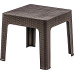 Şenyayla Brezza Rattan Sehpa 45 x 45 - Koyu Kahverengi
