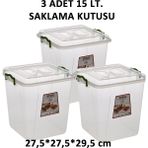 Şenyayla Elıte Derın Saklama Kutusu 15 Lt. 3 Adet