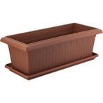 Şenyayla Köşeli Antik Mega Saksı 99 x 43 x 35 Cm - Kahverengi