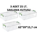 Şenyayla Maxı Saklama Kutusu 25 Lt.3 Adet