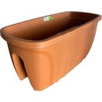 Şenyayla Opal Balkon Saksı (29x59x24,5 Cm) - Kahve