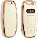 Şenyıldız Aksesuar Audi A6 A7 A8 E-Tron Q8 C8 A3 Anahtar Koruma Kılıfı - Beyaz