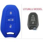 Şenyıldız Aksesuar Citröen C3 C4 C5 Aircross Ds3 Ds4 Ds5 Anahtar Kılıfı Sustasız Model Anahtarsız Çaliştırma - Mavi