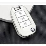 Şenyıldız Aksesuar Citroen C4 C4L Kaktüs C3 C6 C8 Anahtar Kılıfı - Beyaz