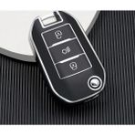 Şenyıldız Aksesuar Citroen C4 C4L Kaktüs C3 C6 C8 Anahtar Kılıfı - Siyah