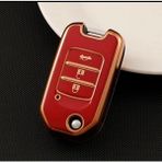 Şenyıldız Aksesuar Honda Fc5 Civic H-Rv C-Rv Sustalı Anahtar Koruma Kılıfı - Kırmızı
