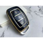 Şenyıldız Aksesuar Hyundai Elantra IX35 Tucson I10 I20 I30 I40 IX35 Lüx Anahtar Koruma Kılıfı - Siyah