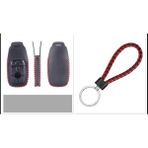 Şenyıldız Aksesuar Mercedes B C E Sınıfı C180 C200 Glc Cla Cle Amg W205 W213 W222 E200 300 Anahtar Koruma Kılıfı - Siyah - Kırmızı