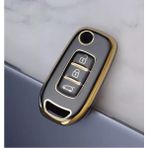 Şenyıldız Aksesuar Renault Clio 5 Megane 4 Captur Kaleos Kadjar Anahtar Koruma Kılıfı - Siyah