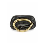 Senza Vedere Ring Oval Tutma Detaylı Clutch Abiye Çanta