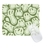 Seorsok Kare Mouse Pad Sevimli Retro Smiley Hippie, Ofis Ev Kişiselleştirilmiş Premium Dokulu Mouse Mat Tasarımı, Su Geçirmez Mousepad, Kaymaz Kauçuk Tabanlı Kablosuz Fare için Bilgisayar Fare