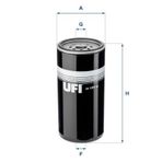 SEPAR FILTRESI M-BENZ ACTROS 96- ATEGO 98- AXOR 04- SETRA S416 S417 03- FORD CARGO 06- UFI 24.121.00