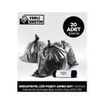 Sepet Doldur Endüstriyel Çöp Poşeti Jumbo Boy/400 Gr (20 Adet)
