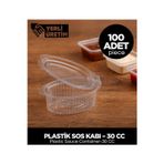 Sepet Doldur Plastik Sos Kabı – 30 CC – 100 Adet