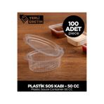 Sepet Doldur Plastik Sos Kabı – 50 CC – 100 Adet