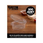 Sepet Doldur Plastik Sos Kabı – 50 cc – 200 Adet