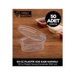 Sepet Doldur Plastik Sos Kabı – 50 cc – 50 Adet
