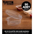 Sepet Doldur Plastik Sos Kabı – 80 CC – 50 Adet