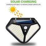 Sepetegelsin Sensörlü Solar Dış Mekan 102 Ledli Bahçe Lamba - Siyah